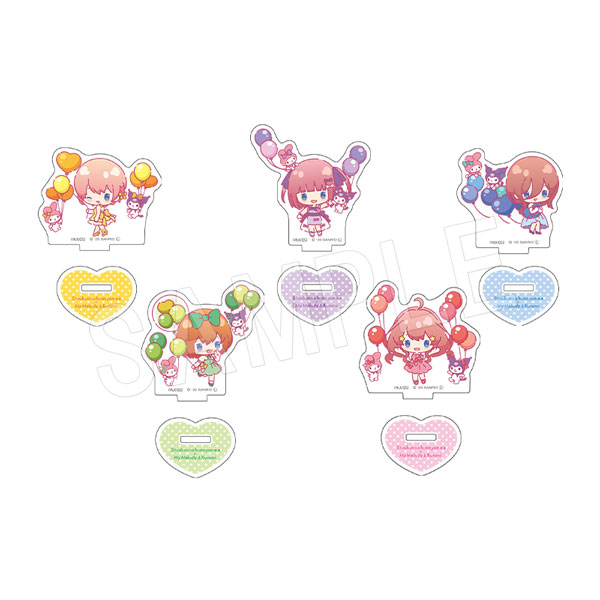 五等分の花嫁*×マイメロディ&クロミ_トレーディングミニアクリルスタンド バルーン&リボンVer.【BOX/5個入り】