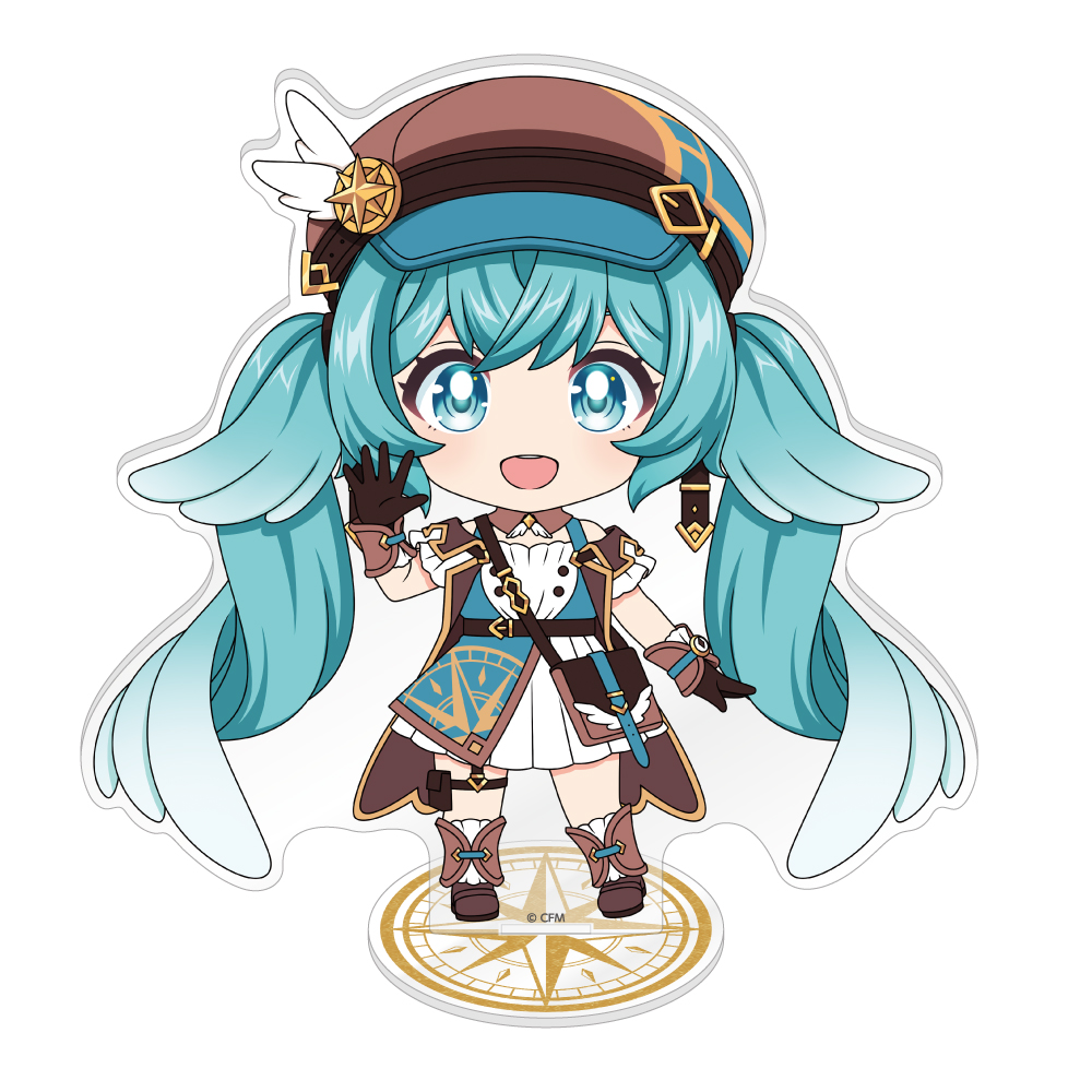 初音ミク_ねんどろいど 初音ミク 100番記念展示会 アクリルスタンド 【A】