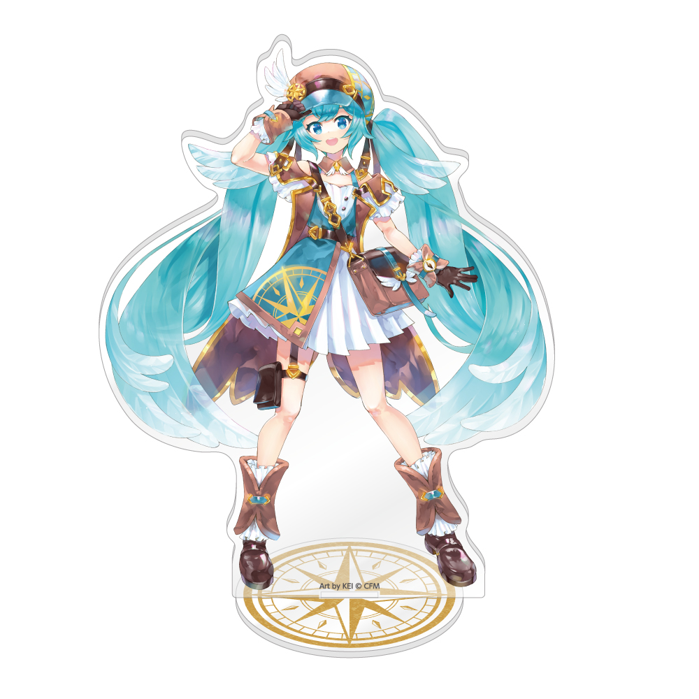 初音ミク_ねんどろいど 初音ミク 100番記念展示会 アクリルスタンド 【B】