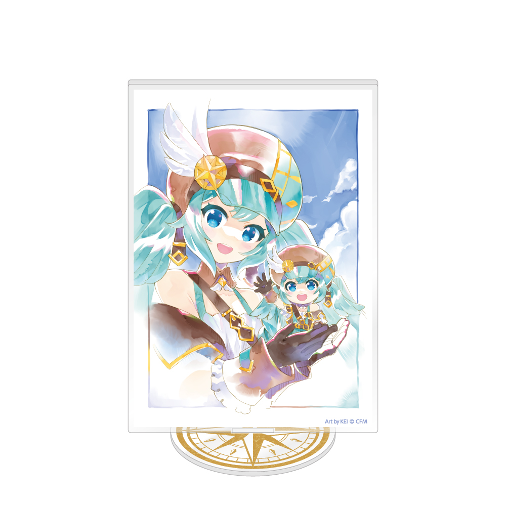 初音ミク_ねんどろいど 初音ミク 100番記念展示会 アクリルスタンド 【C】