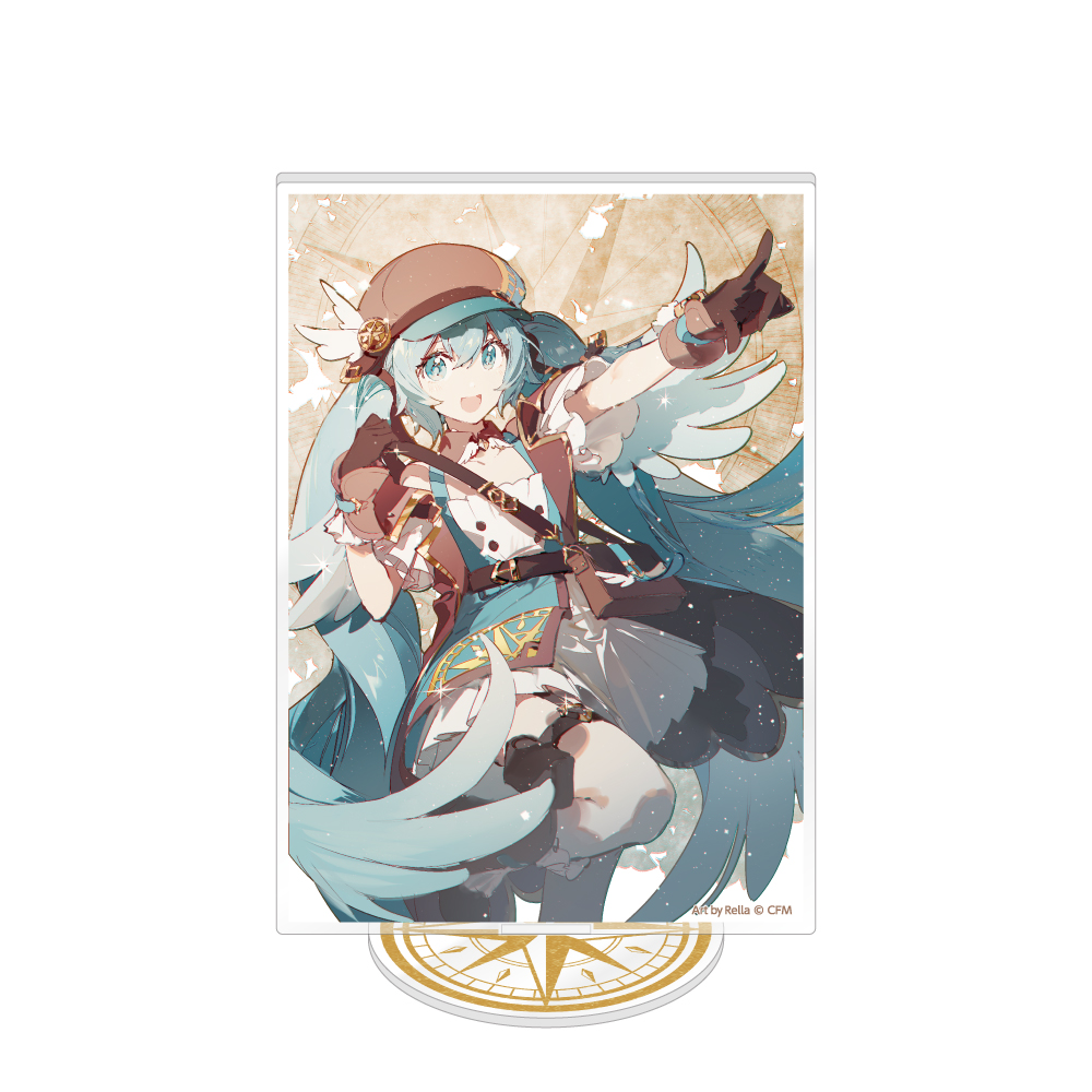 初音ミク_ねんどろいど 初音ミク 100番記念展示会 アクリルスタンド 【D】