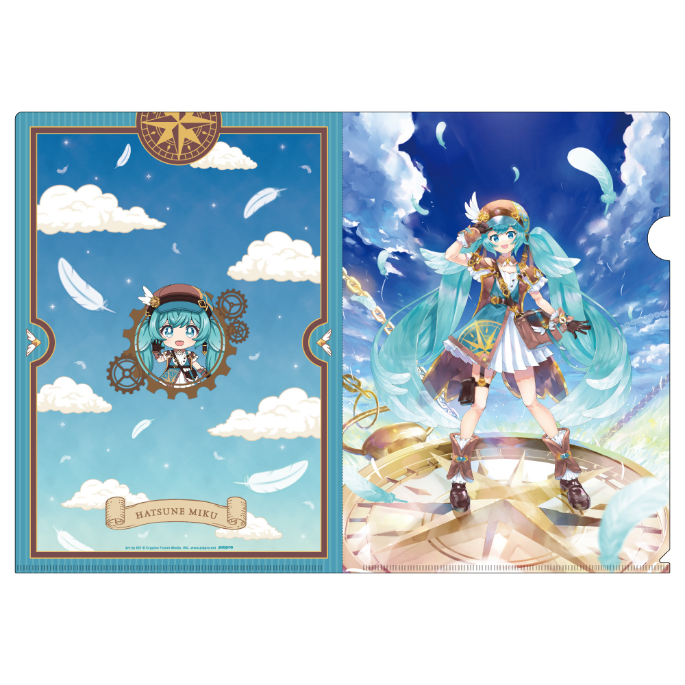 初音ミク_ねんどろいど 初音ミク 100番記念展示会 クリアファイル