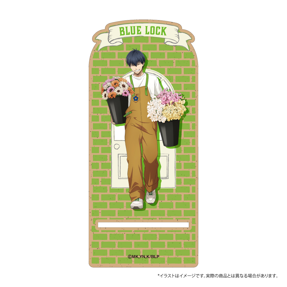 ブルーロック_ウッドスマホスタンド 潔 世一(お花屋さん)　【colleize先行販売商品】