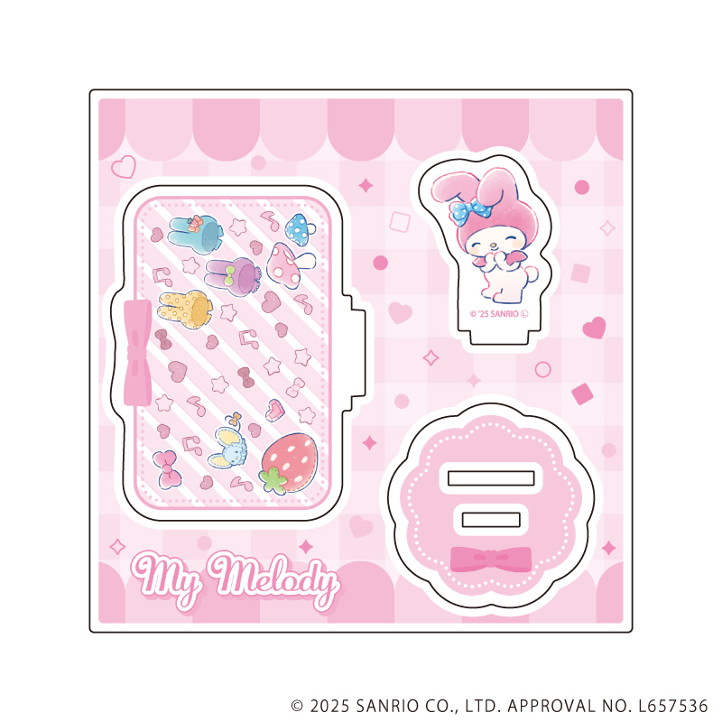 サンリオキャラクターズ_アクリルスタンドプレート08/マイメロディ(グラフアートイラスト)