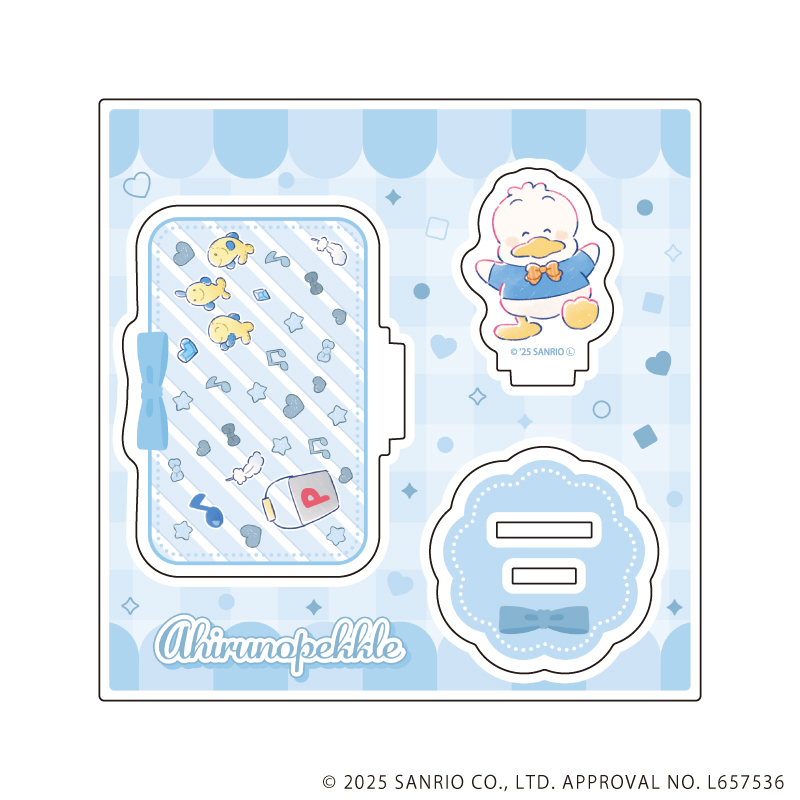 サンリオキャラクターズ_アクリルスタンドプレート12/あひるのペックル(グラフアートイラスト)