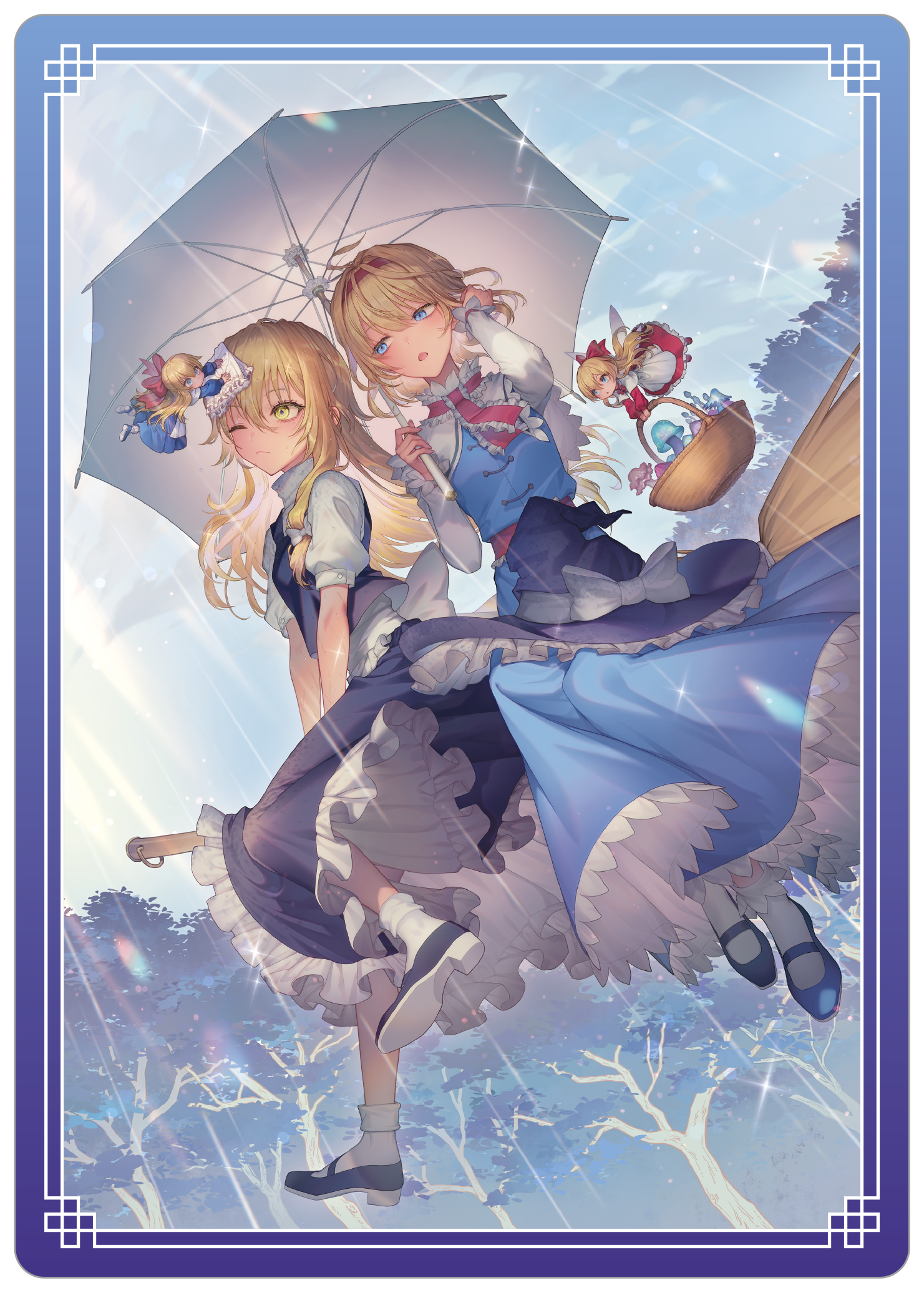 東方Project_下敷き／B　霧雨魔理沙＆アリス・マーガトロイド