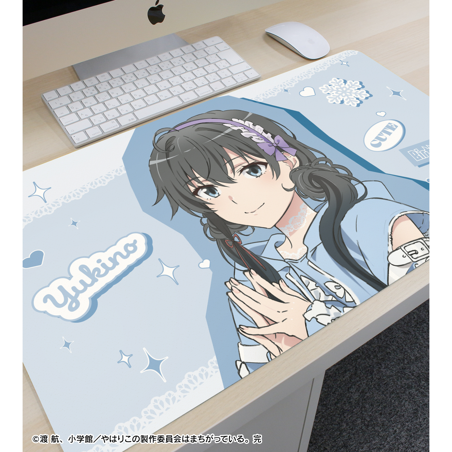 俺ガイル 描き下ろしラバーデスクマット サブカルファッションver. やはり俺の青春ラブコメはまちがっている。完よりラバーマット