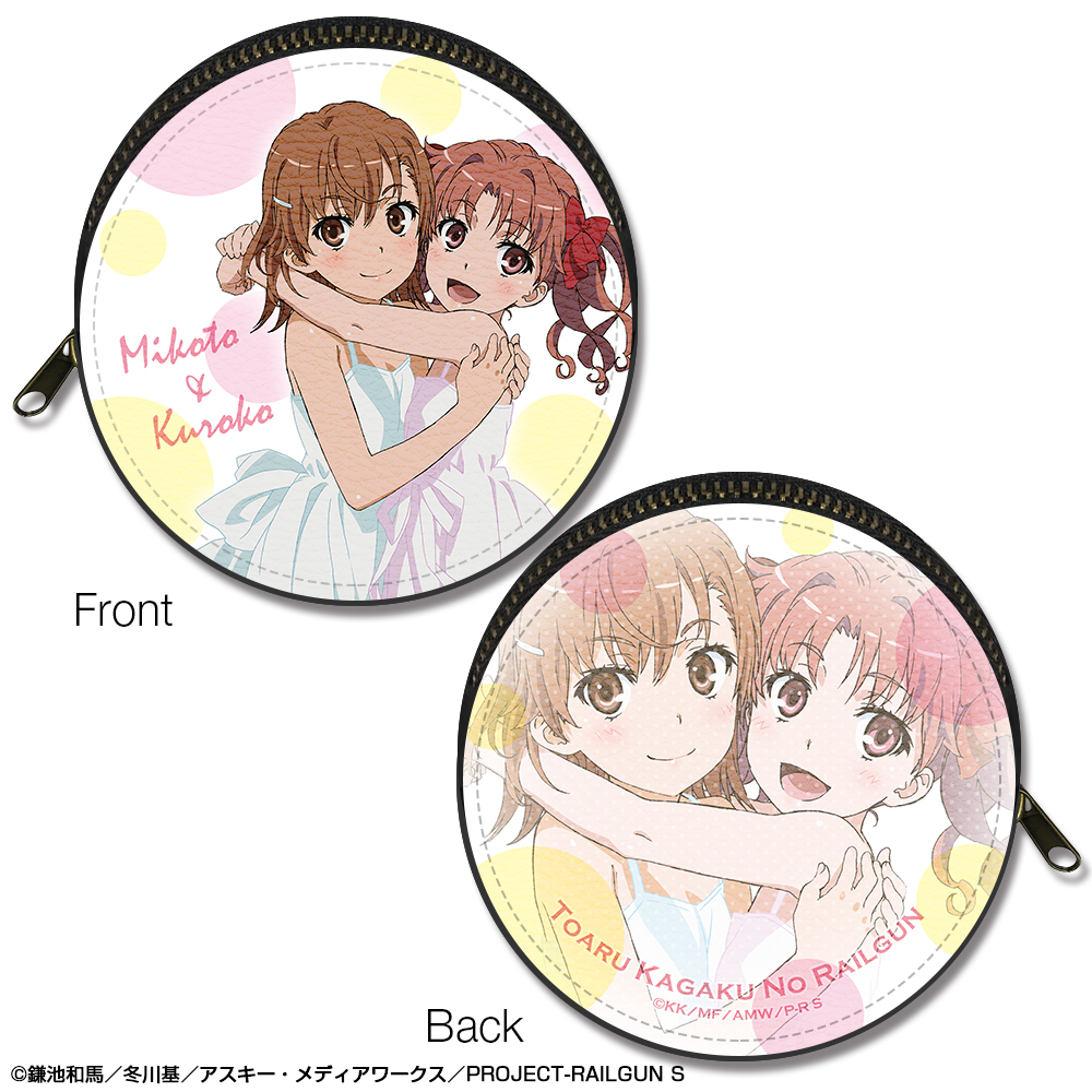 とある科学の超電磁砲S_まるっとレザーケース デザイン06(御坂美琴&白井黒子)
