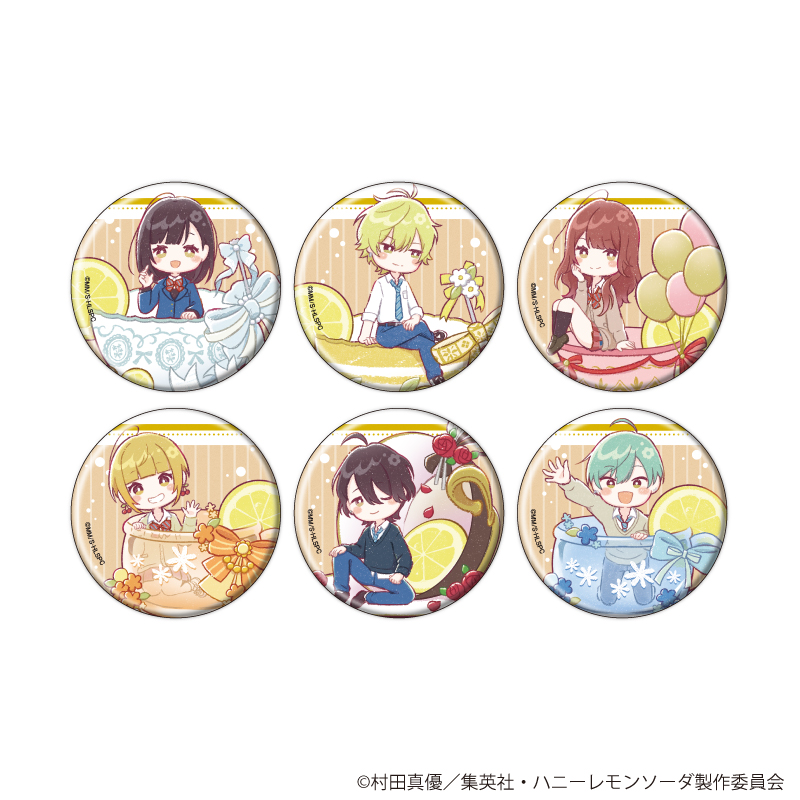 ハニーレモンソーダ_缶バッジ 02/BOX(全6種)(グラフアートイラスト)【コンプリートBOX/6個入り】