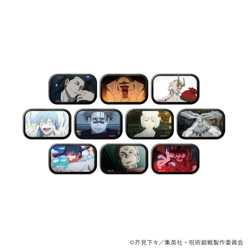 呪術廻戦_スクエア缶バッジ 02/BOX(全10種)【コンプリートBOX/10
