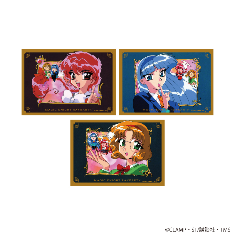 魔法騎士レイアース_L版ブロマイド3枚セット 01/光&海&風&モコナ