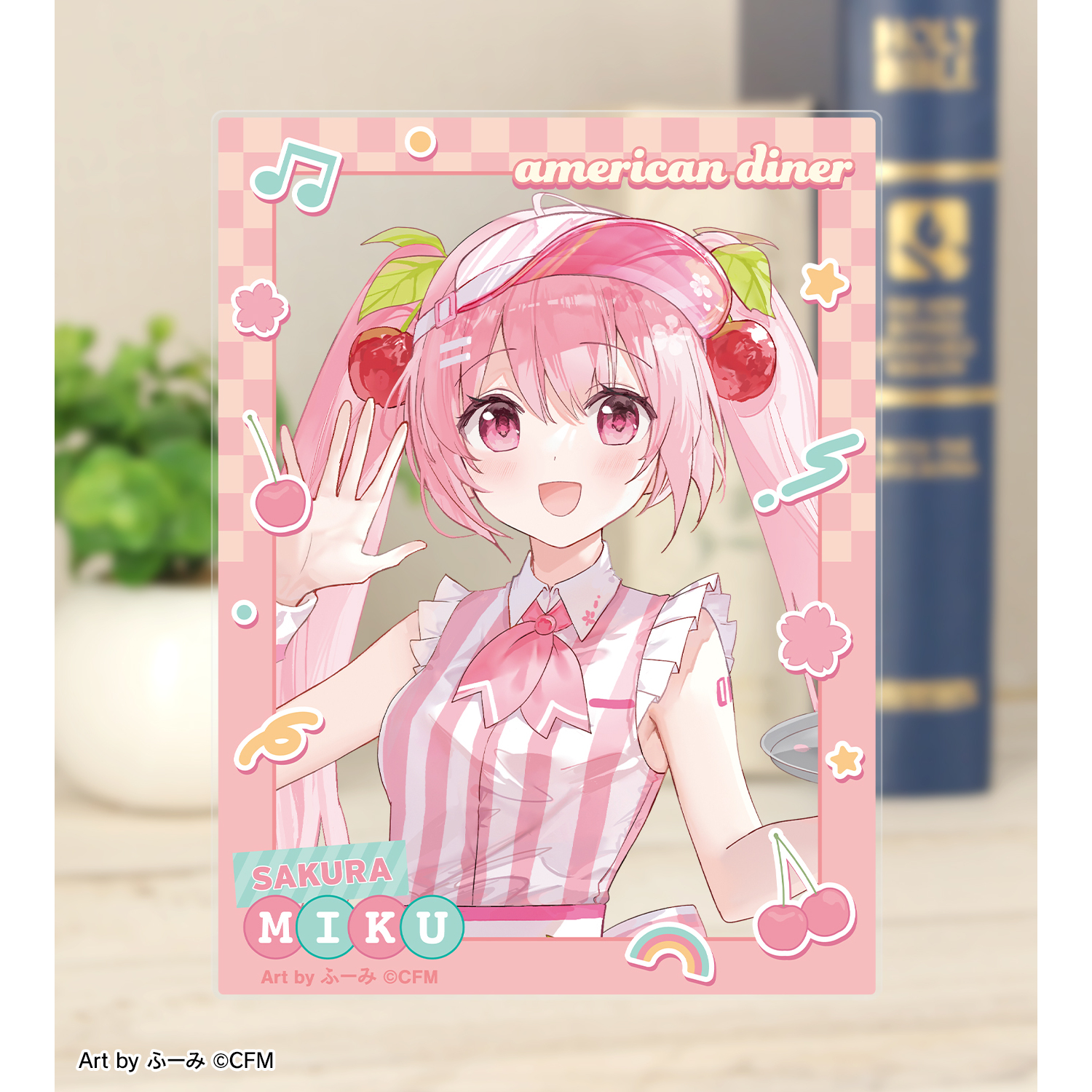 桜ミク_描き下ろし 桜ミク アメリカンダイナーver. Art by ふー