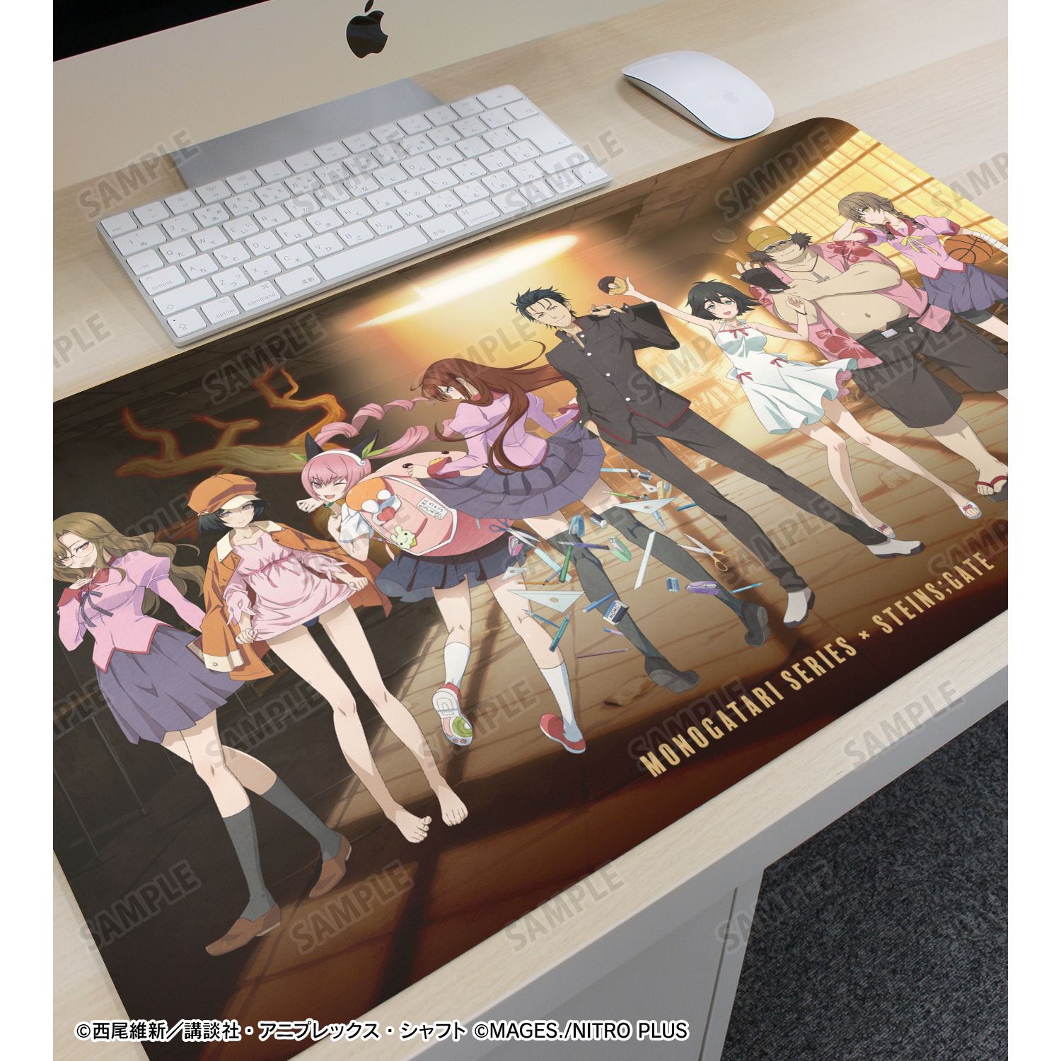 最新デザインの 物語シリーズ×STEINS;GATE_描き下ろし コラボイラストver 集合B サプライ・アクセサリ・グッズ