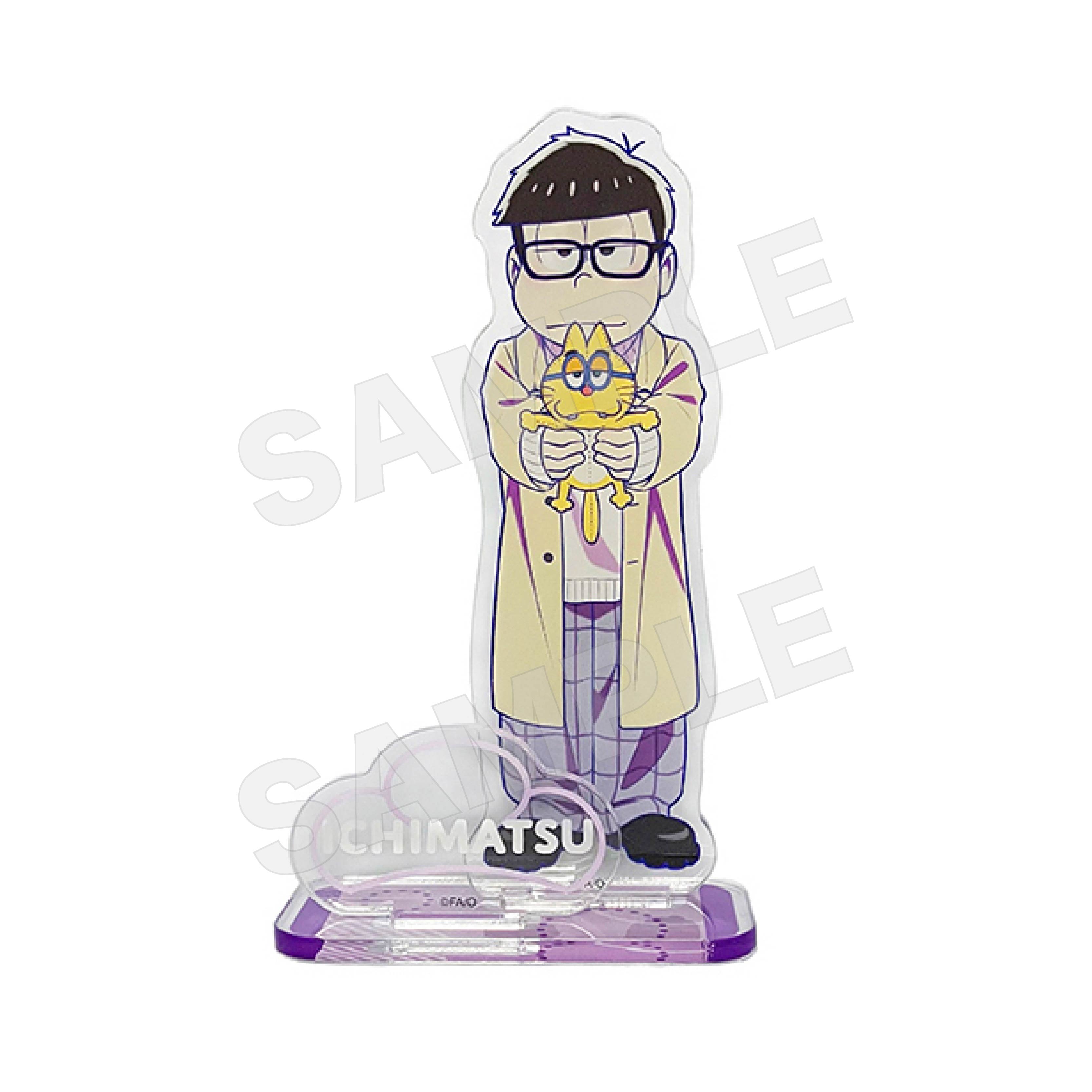 おそ松さん 一松 セット 5点set アクリルスタンド 缶バッジ シャープ公式通販】 おそ松さん 描き下ろし BIGアクリルスタンド