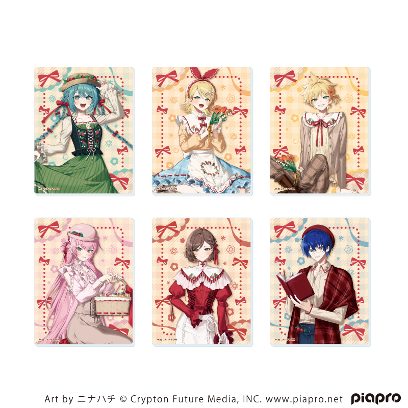 ピアプロキャラクターズ_アクリルカード 03/ピクニックver. BOX(全6種)(描き起こしイラスト)【コンプリートBOX/6個入り】
