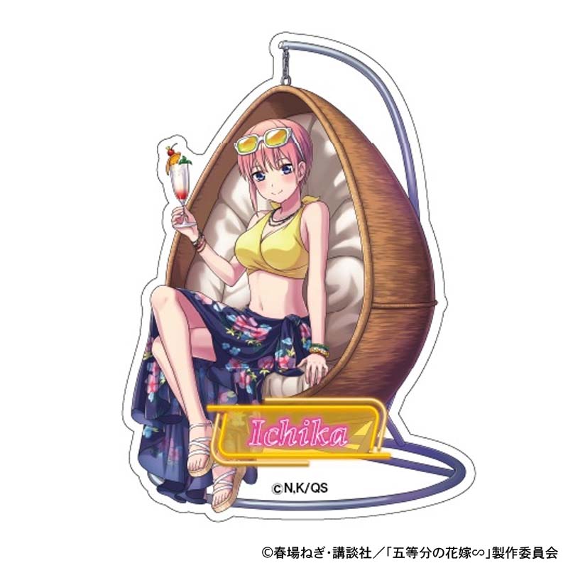 五等分の花嫁_ナイトプール　ダイカットステッカー　中野一花