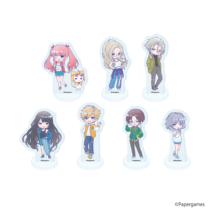 シャイニングニキ_アクリルぷちスタンド08/BOX(全7種)(POP Artイラスト)【コンプリートBOX/7個入り】