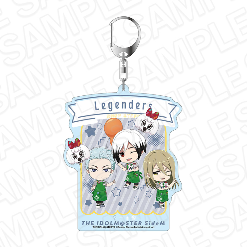 アイドルマスター SideM_デカキーホルダー Legenders 遊園地 ミニキャラ ver.
