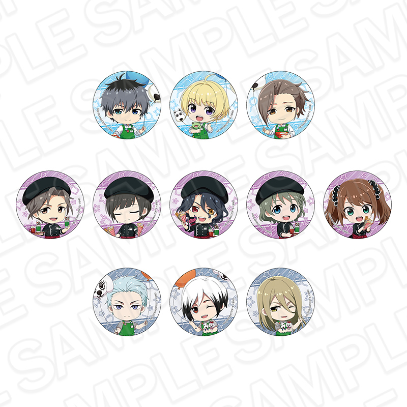 アイドルマスター SideM_カンバッジ(ブラインド) C 遊園地 ミニキャラ ver.　【OPP／11個入り】【コンプリートセット】