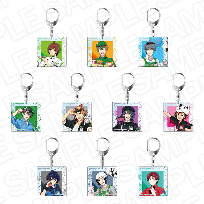 アイドルマスター SideM_ホログラムアクリルキーホルダー(ブラインド) 遊園地 ver.　【OPP／10個入り】【コンプリートセット】