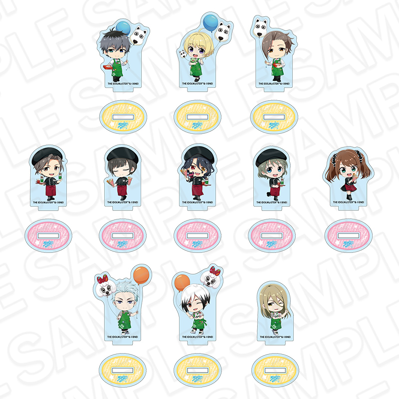 アイドルマスター SideM_ミニアクリルスタンド(ブラインド) C 遊園地 ミニキャラ ver.　【OPP／11個入り】【コンプリートセット】