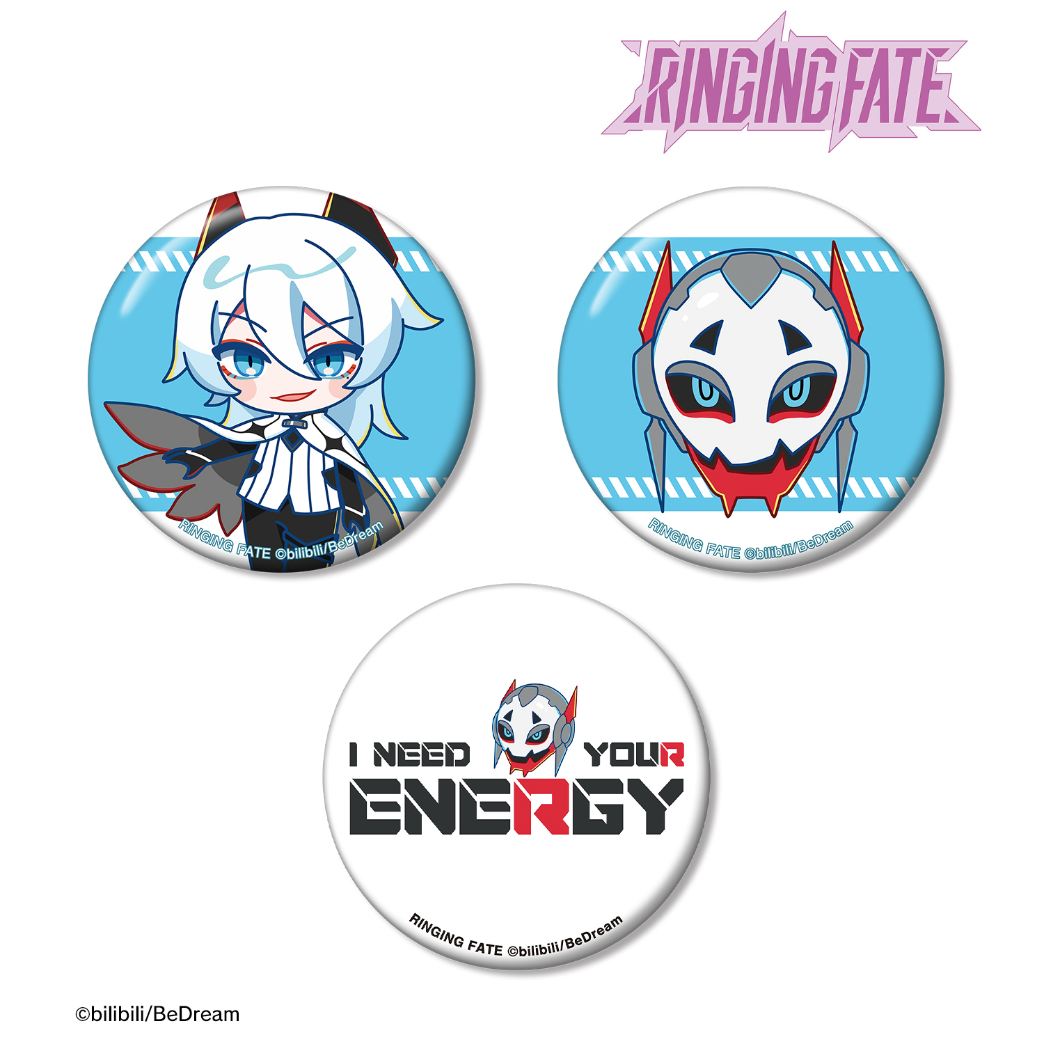 RINGING FATE_サブロー 缶バッジ3個セット