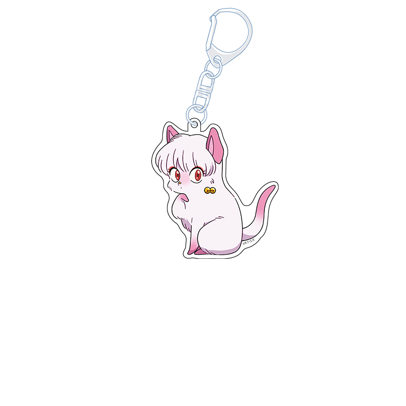 らんま1/2_ぺたん娘アクリルキーホルダー vol.2 シャンプー（猫）