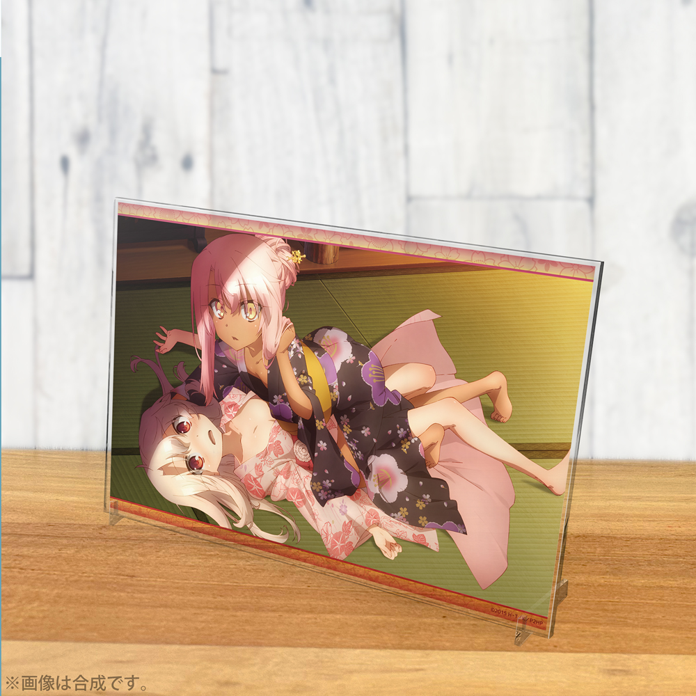 Fate/kaleid liner プリズマ☆イリヤ ツヴァイ ヘルツ!_イリヤとクロエ 浴衣で魔力供給 アクリルアートスタンド