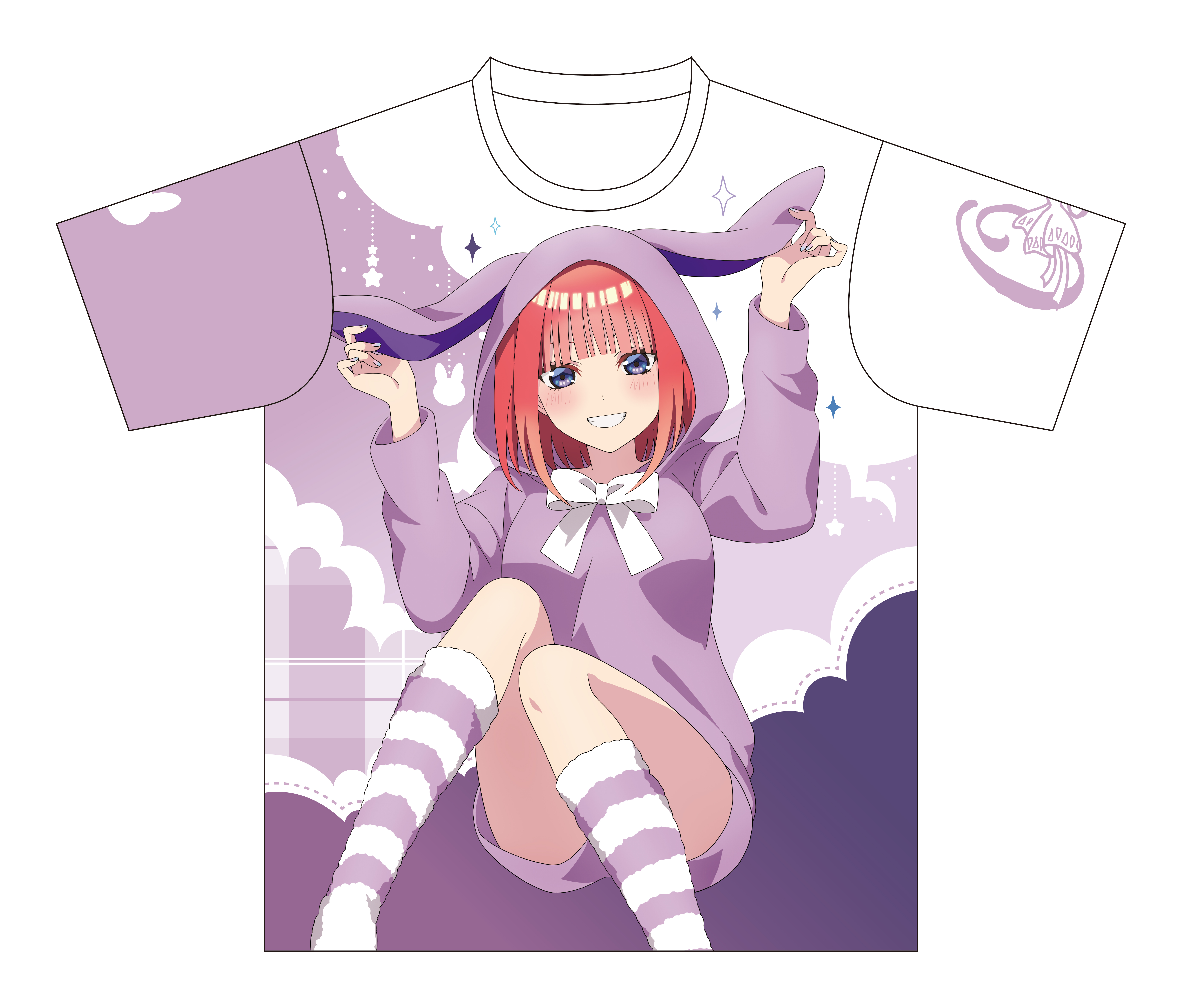 五等分の花嫁＊_フルグラフィックTシャツ／中野二乃