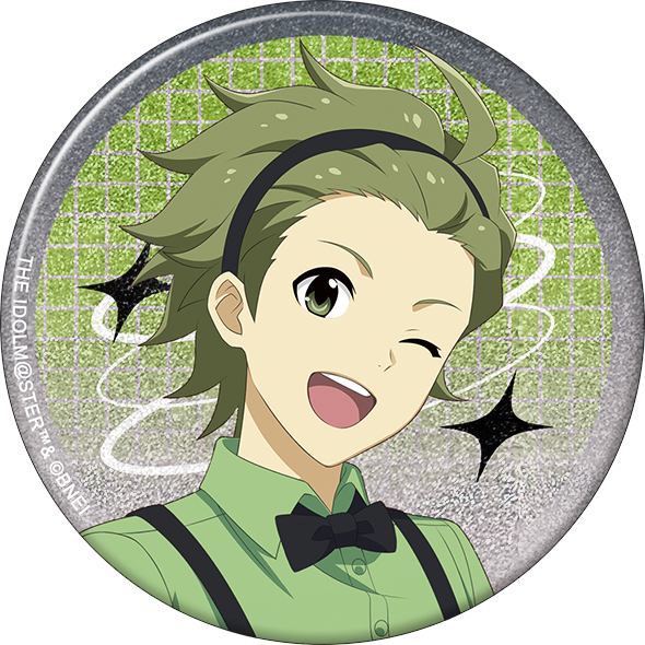 アイドルマスター SideM_グリッター缶バッジ／御手洗翔太　サマーマーケット