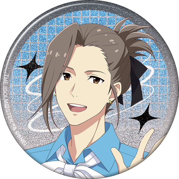 アイドルマスター SideM_グリッター缶バッジ／渡辺みのり　サマーマーケット