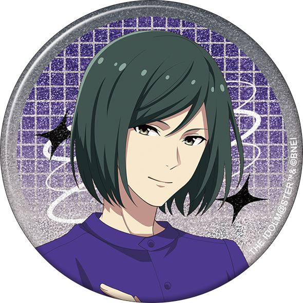 アイドルマスター SideM_グリッター缶バッジ／清澄九郎　サマーマーケット
