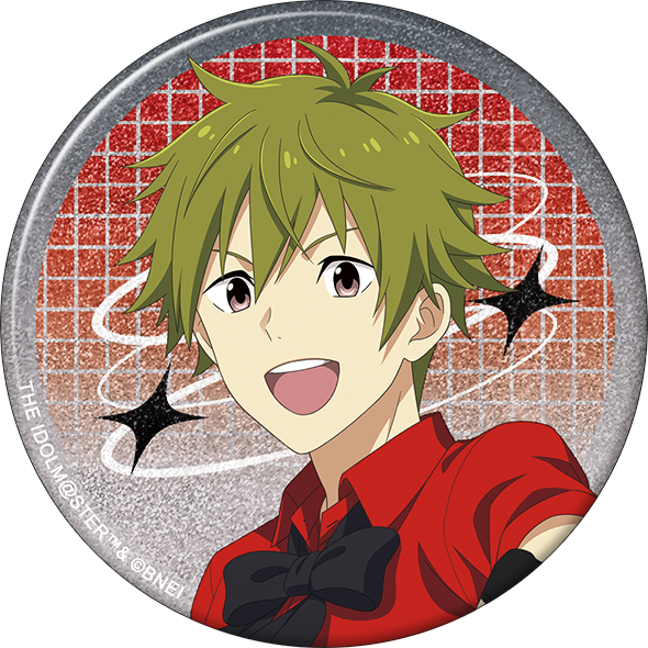 アイドルマスター SideM_グリッター缶バッジ／秋山隼人　サマーマーケット