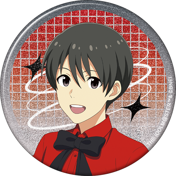 アイドルマスター SideM_グリッター缶バッジ／冬美旬　サマーマーケット