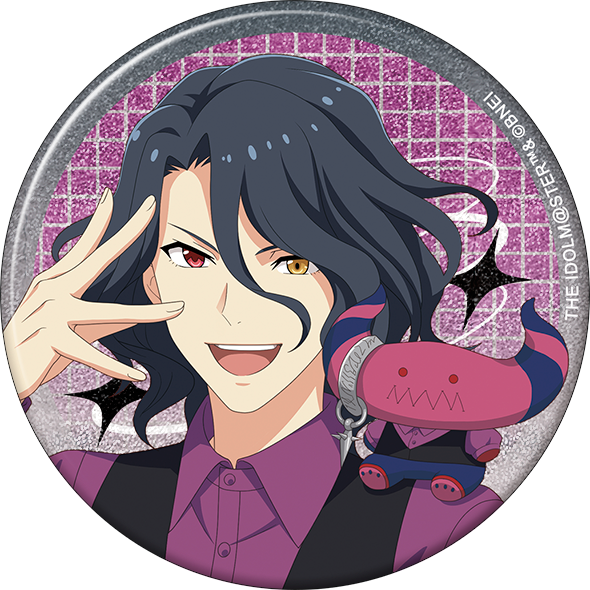 アイドルマスター SideM_グリッター缶バッジ／アスラン＝ベルゼ