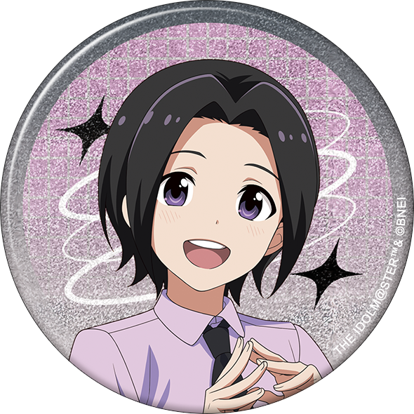 アイドルマスター SideM_グリッター缶バッジ／岡村直央　サマーマーケット