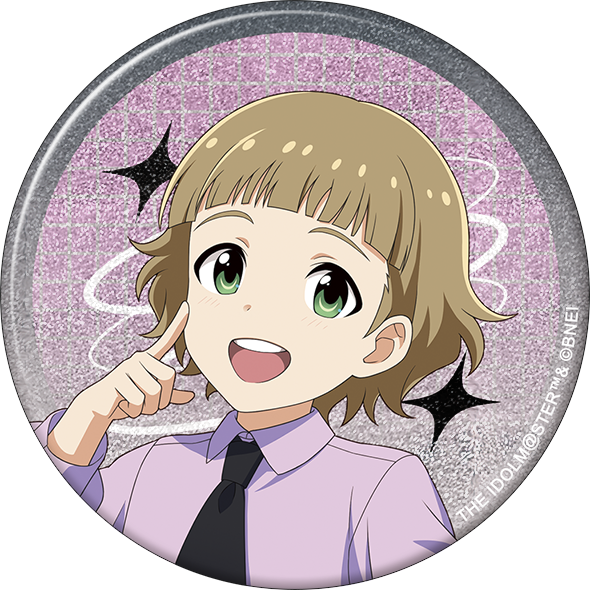 アイドルマスター SideM_グリッター缶バッジ／姫野かのん　サマーマーケット