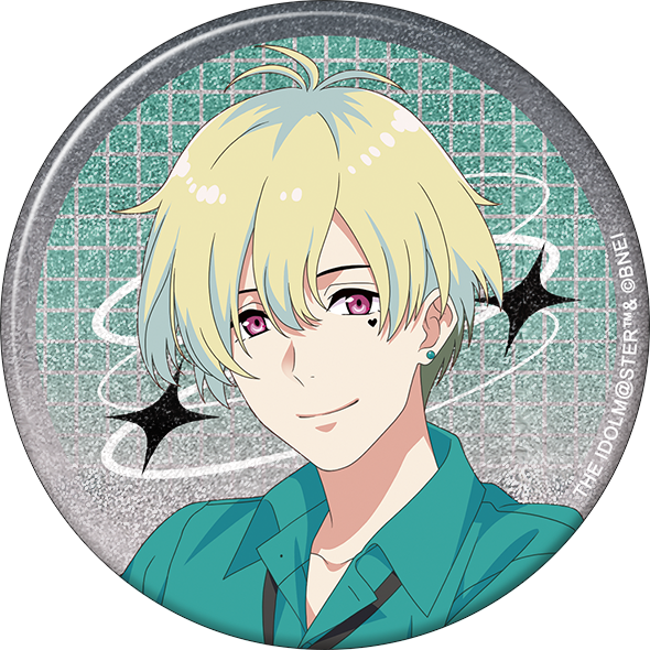 【ファンコン】　花園百々人　缶バッジ アイドルマスター SideM_グリッター缶バッジ／花園百々人 サマー
