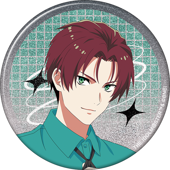 アイドルマスター SideM_グリッター缶バッジ／眉見鋭心　サマーマーケット