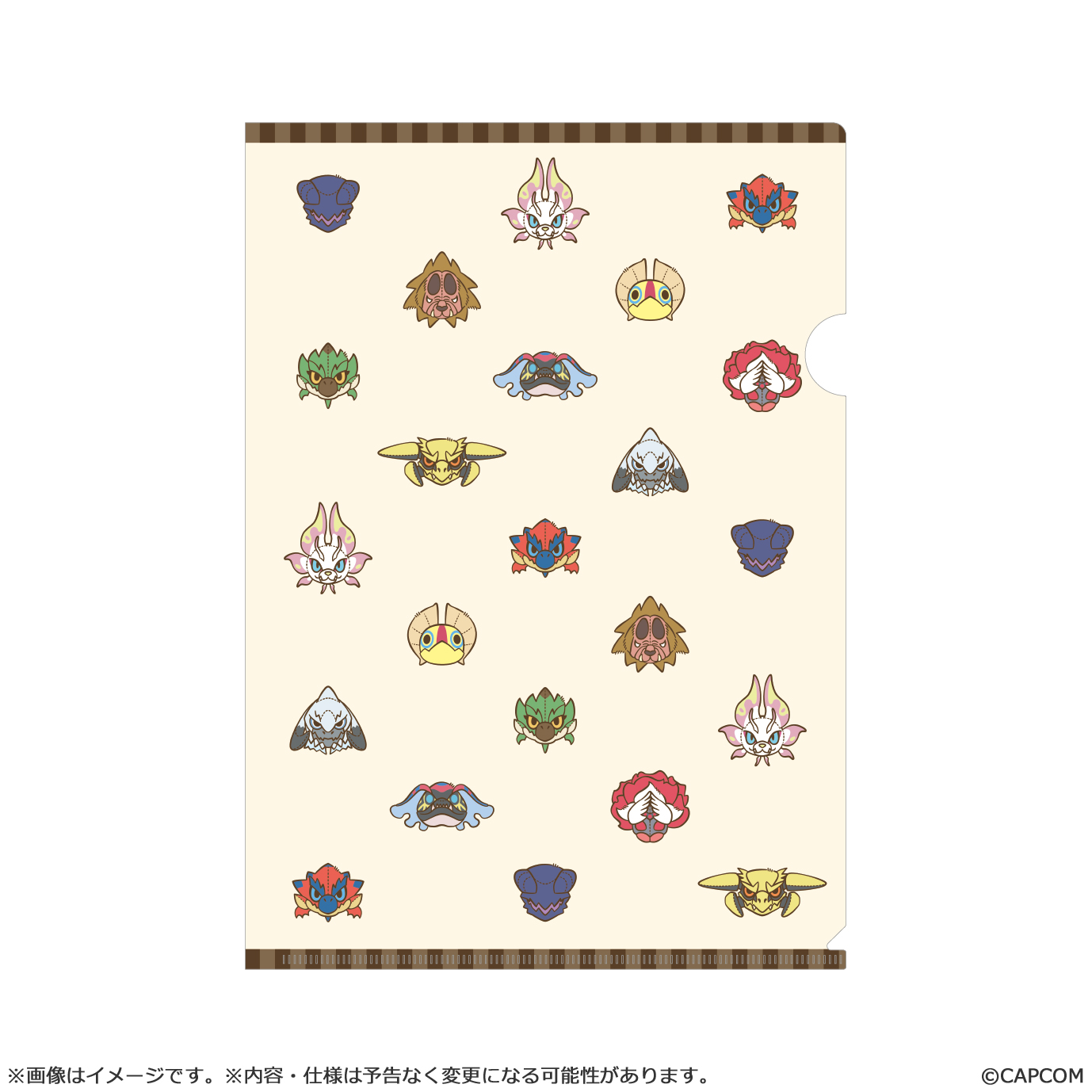 モンスターハンター_モンでふぉ クリアファイル 総柄