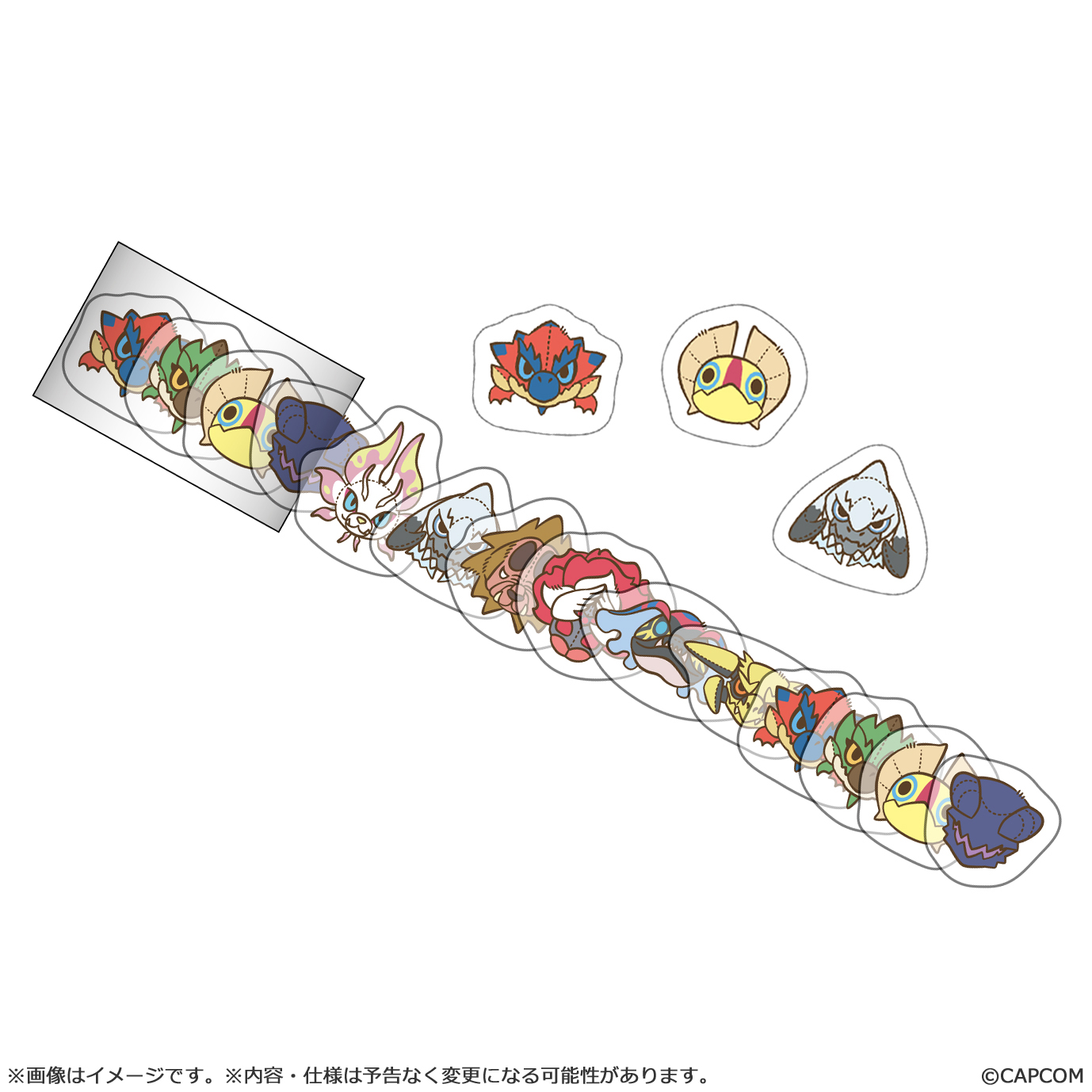モンスターハンター_モンでふぉ ダイカットマスキングテープ