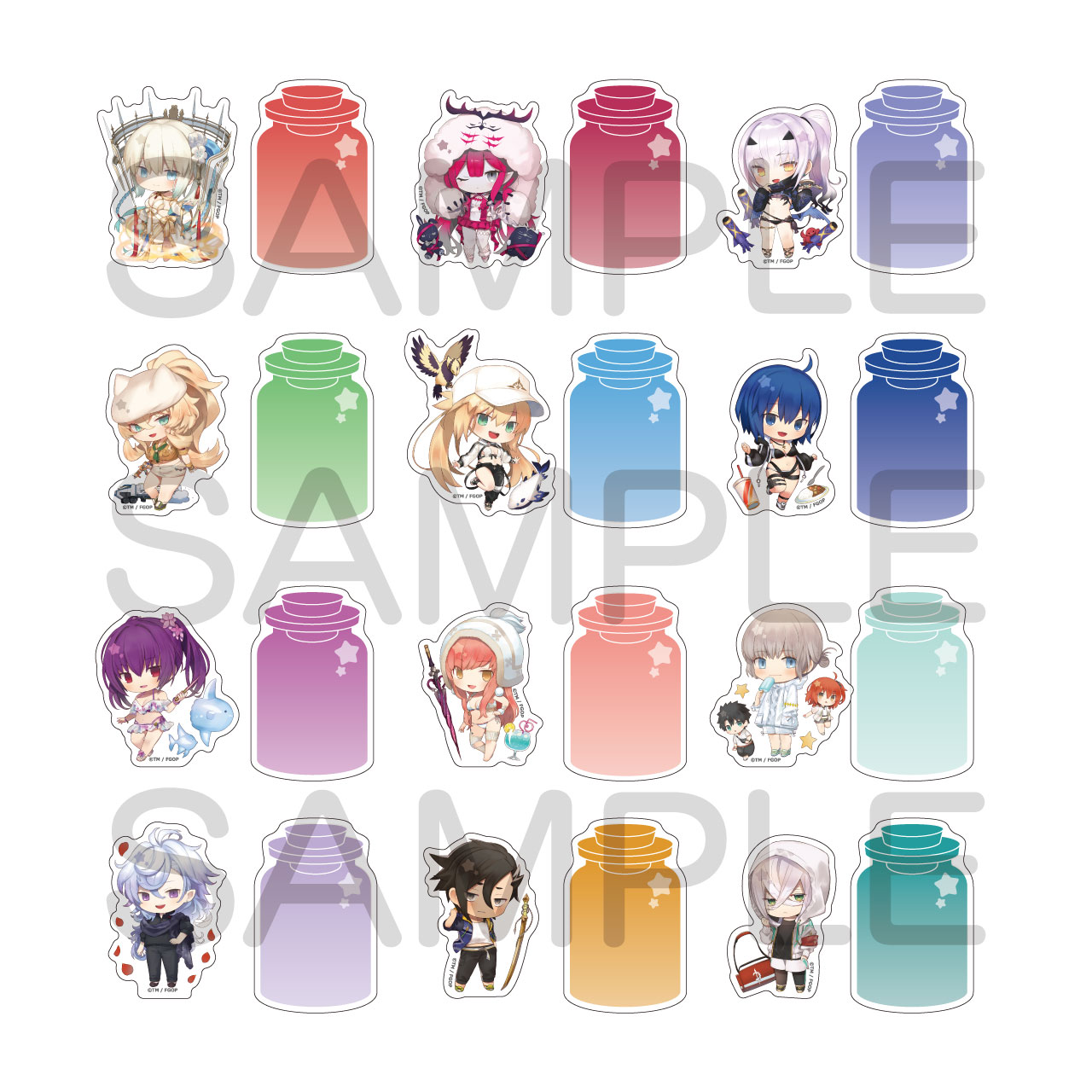 Fate/Grand Order_きゃらとりあ ステッカーセット Vol.5　【コンプリートBOX／12個入り】