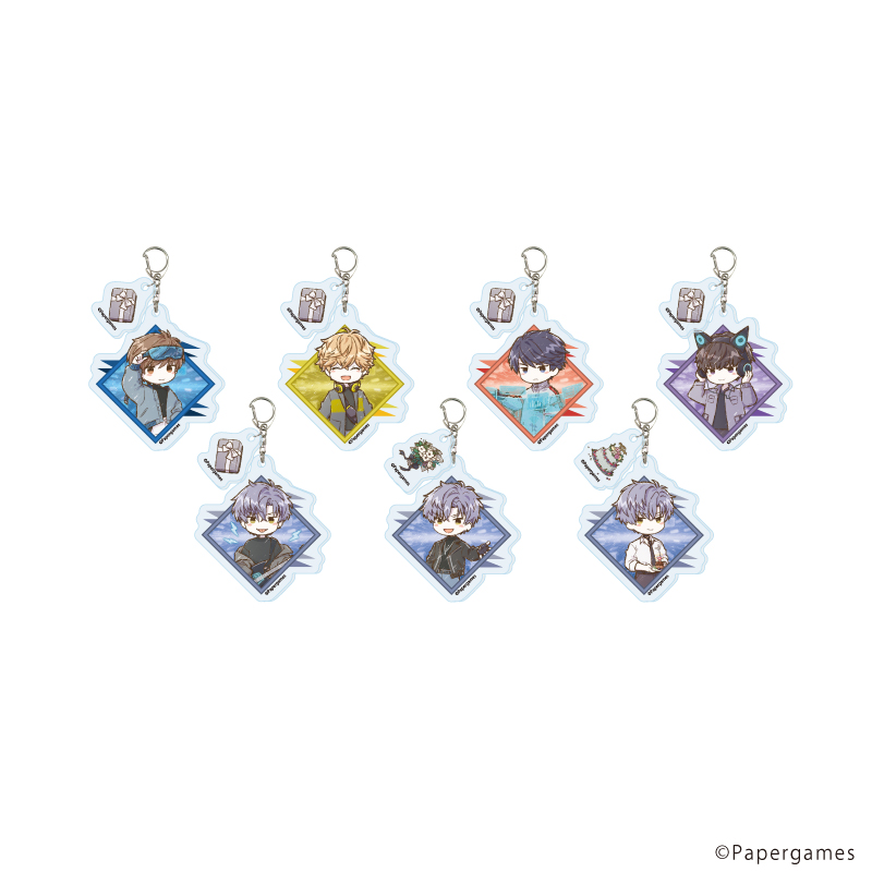 恋とプロデューサー?EVOL×LOVE?_パーツ付きアクリルキーホルダー03/BOX(全7種)(グラフアートイラスト)【コンプリートBOX/7個入り】