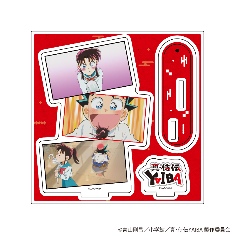 真･侍伝YAIBA_アクリルスタンドプレート04/鉄 刃&峰 さやか(場面写イラスト)