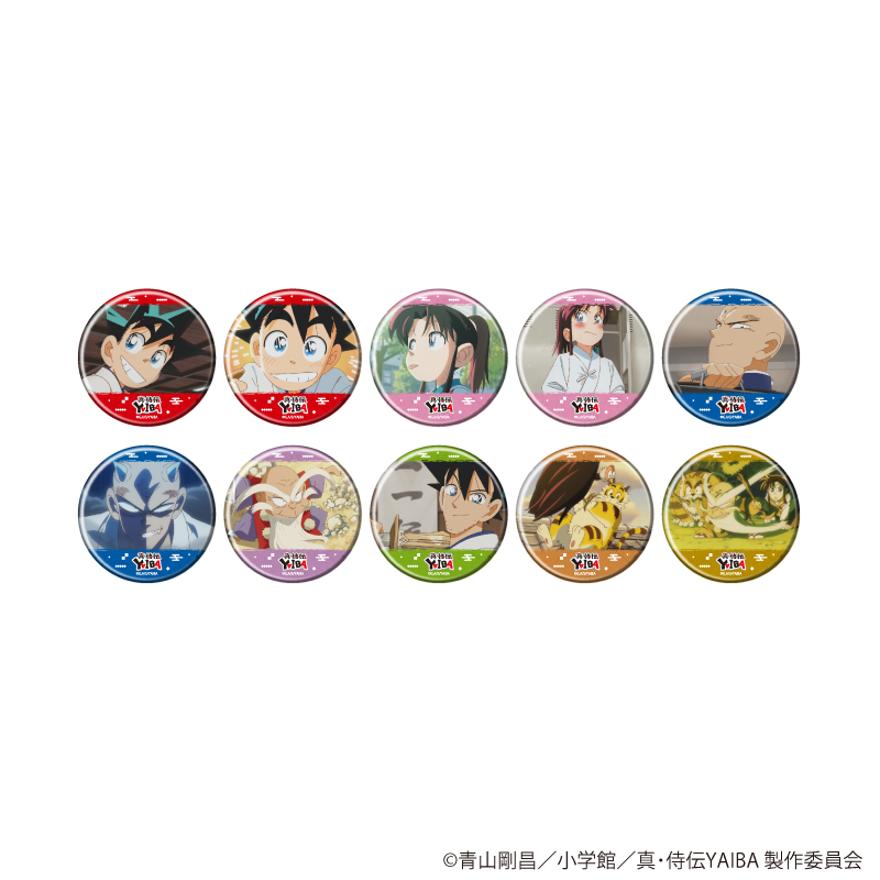 真･侍伝YAIBA_缶バッジ01/BOX(全10種)(場面写イラスト)【コンプリートBOX/10個入り】