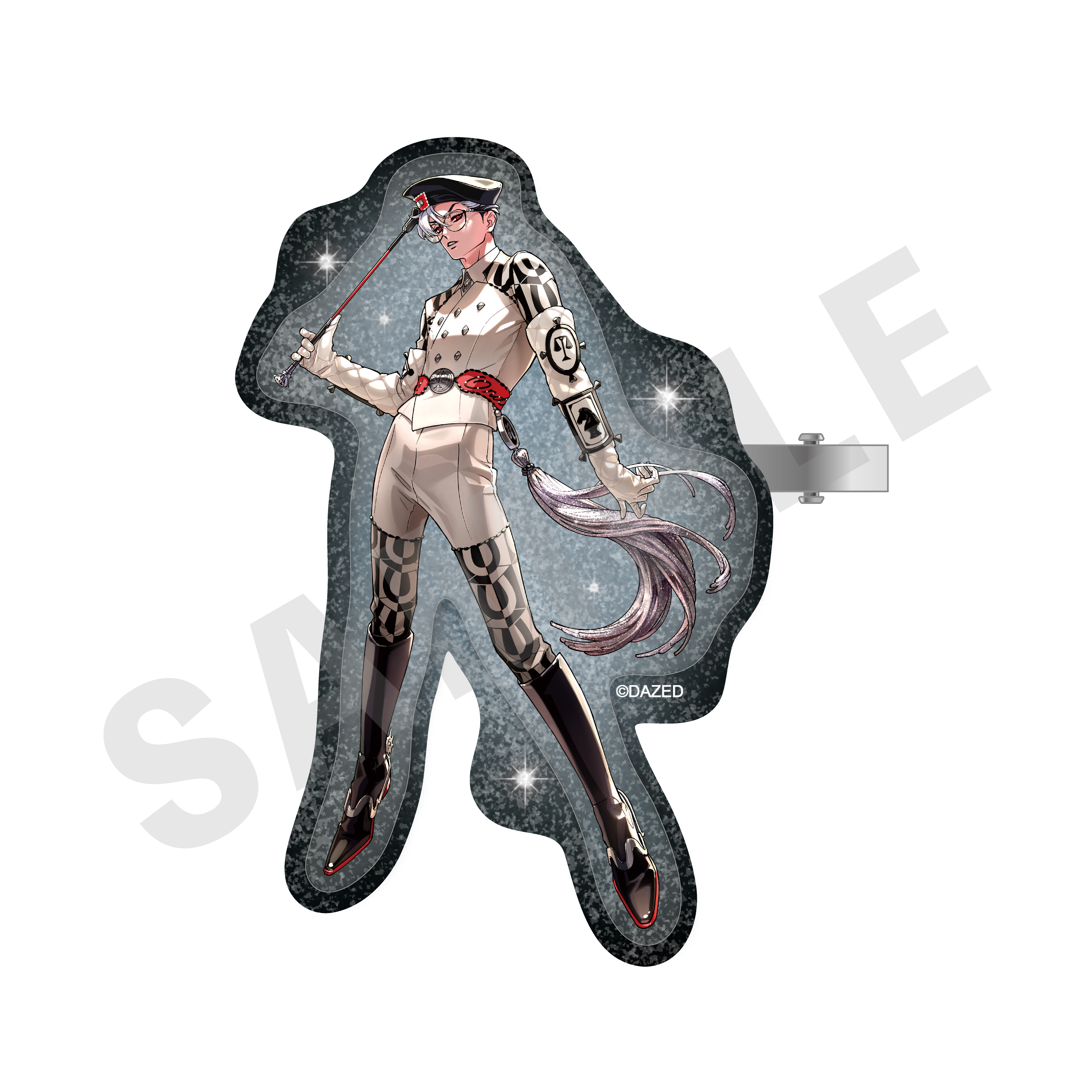 超人的シェアハウスストーリーカリスマ_キラキラ二層アクリルヘアクリップ（草薙 理解）