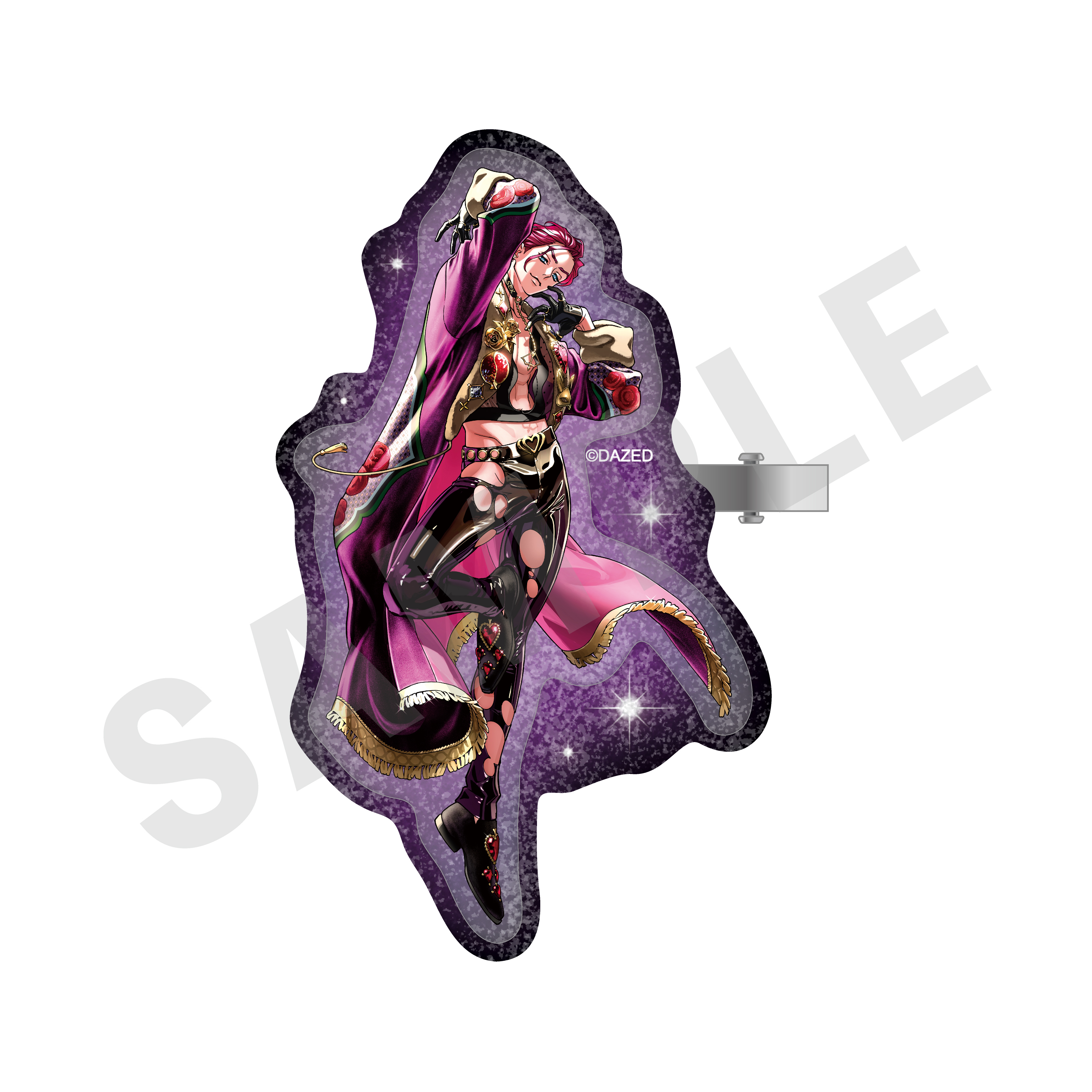 超人的シェアハウスストーリーカリスマ_キラキラ二層アクリルヘアクリップ（天堂 天彦）