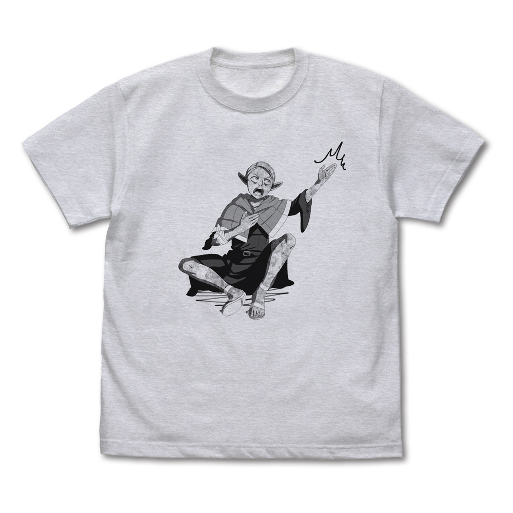 ダンジョン飯_Lサイズ_マルシルの石化ツッコミ Tシャツ/ASH