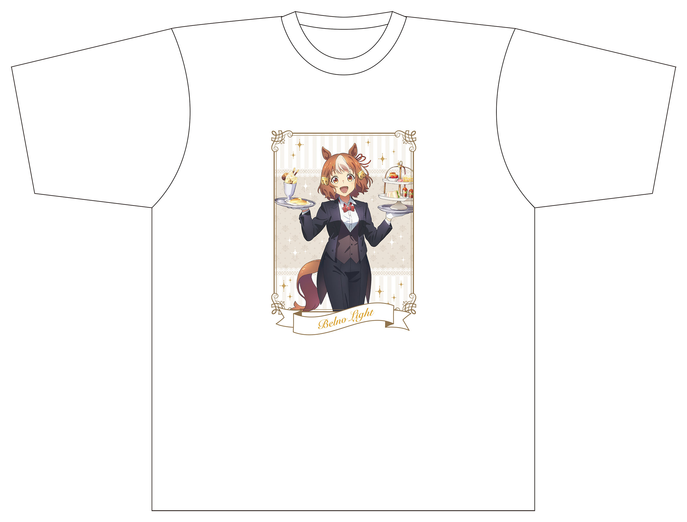 ウマ娘 シンデレラグレイ_Tシャツ／ベルノライト　?聖蹄祭へようこそ！トレセン学園メイド喫茶?