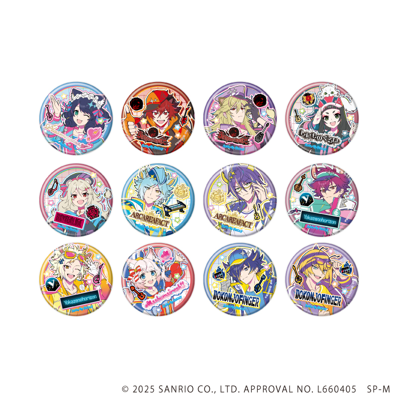 SHOW BY ROCK!!_缶バッジ 48/カラフルポップver. BOX(全12種)(描き下ろしイラスト)【コンプリートBOX/12個入り】